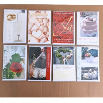 Grußkarten Glückwunschkarten HOCHZEIT Karte